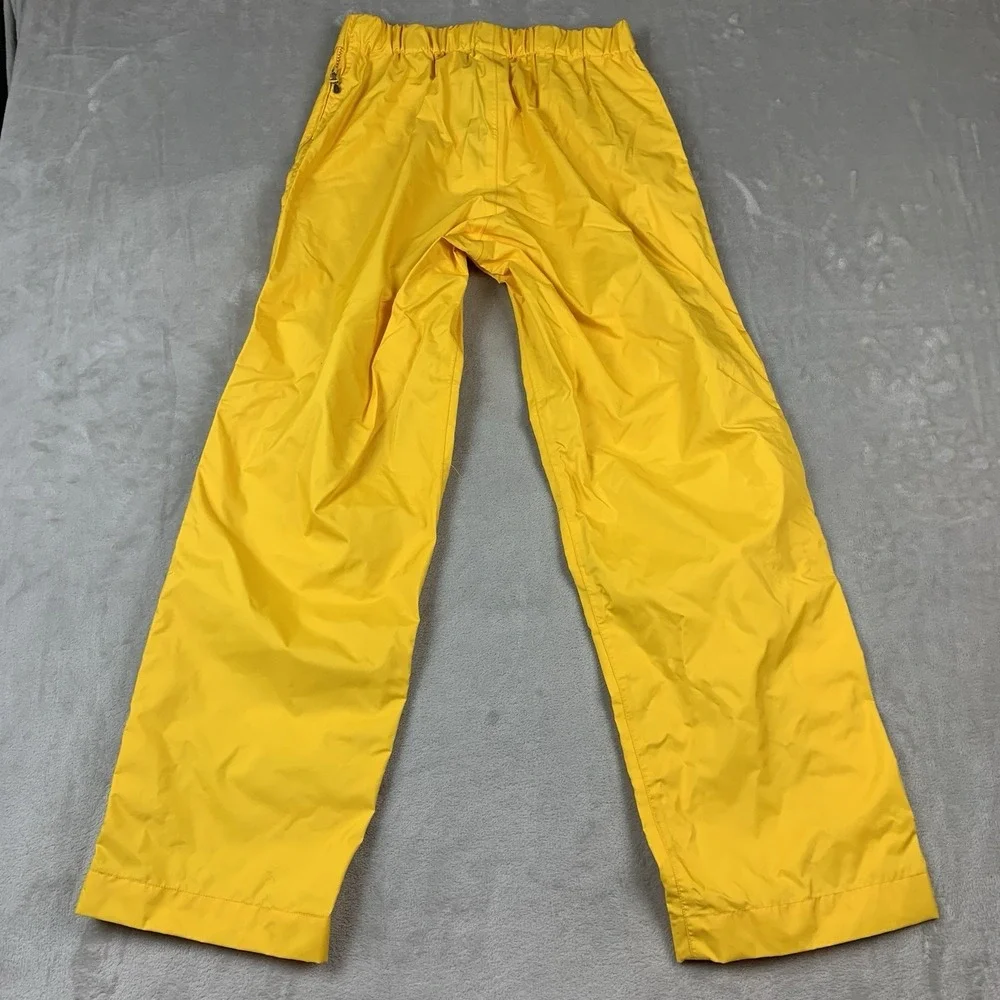 Mountain Equipment Co-Op Snow Pants Mens Medium Yellow Zipper Legs Elastic Waist
